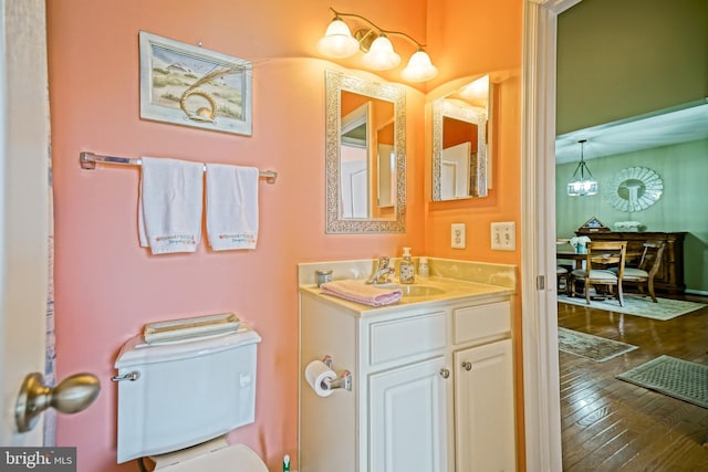 24928 Rivers Edge Rd, Millsboro, DE 19966 - bathroom with vanity and wood-type flooring