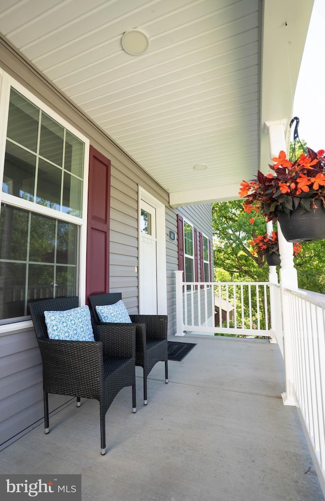 view of patio / terrace with covered porch