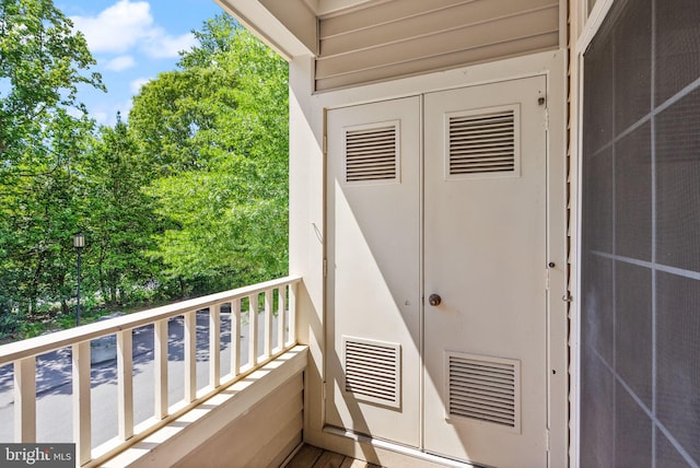 view of balcony