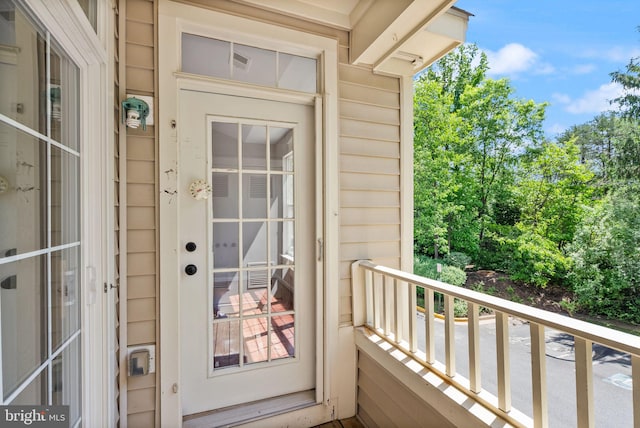 view of balcony