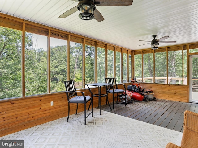 79 Whiskey Still Rd, Berkeley Springs, WV 25411 - sunroom / solarium featuring ceiling fan and plenty of natural light