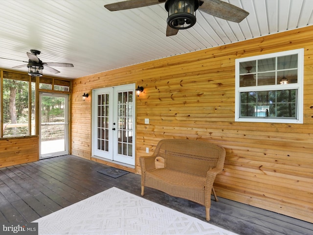 79 Whiskey Still Rd, Berkeley Springs, WV 25411 - unfurnished sunroom featuring french doors