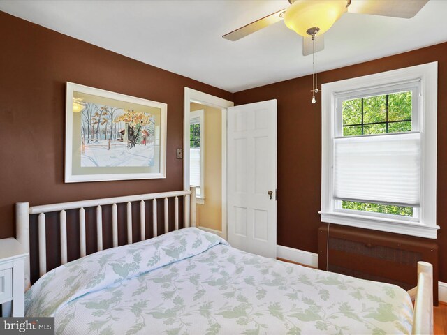 210 W 1st St, Front Royal, VA 22630 - bedroom with baseboards and ceiling fan