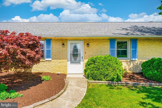 4115 Grandview Rd, Hanover, PA 17331 - entrance to property with brick siding and a shingled roof