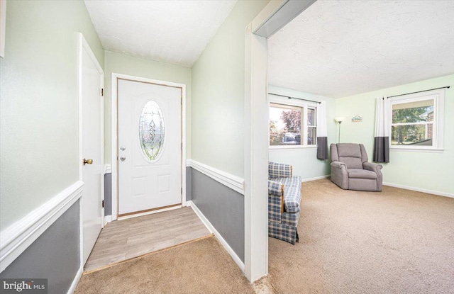 4115 Grandview Rd, Hanover, PA 17331 - entrance foyer featuring carpet floors, a textured ceiling, and baseboards