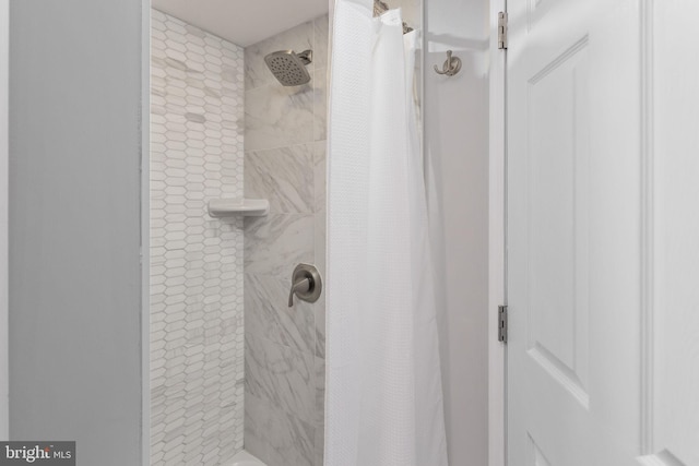 full bath featuring a shower stall