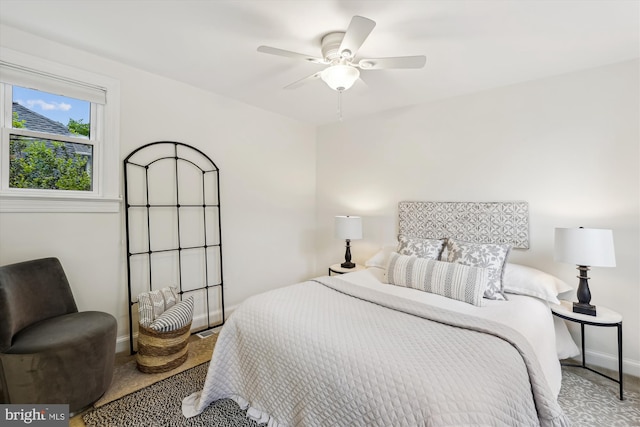 104 E Oxford Ave, Alexandria, VA 22301 - bedroom featuring carpet, baseboards, and a ceiling fan