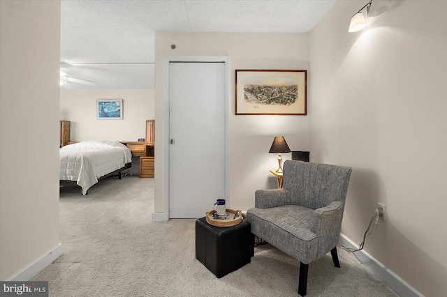 11000 Coastal Hwy Unit 1211, Ocean City, MD 21842 - bedroom with carpet, baseboards, and a textured ceiling