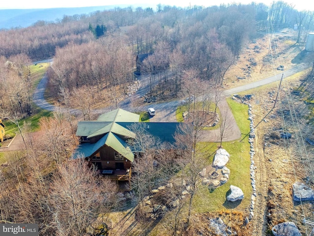 aerial view of property and surrounding area