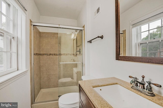 6630 Hillandale Rd Unit 56, Chevy Chase, MD 20815 - full bath featuring a shower stall, toilet, and vanity