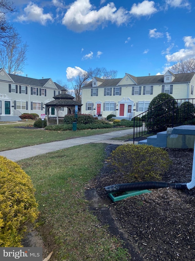 2503 Kent Town Pl Unit 2503B, Hyattsville, MD 20785 - view of property's community with a residential view, a gazebo, and a lawn