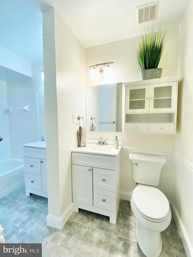 5802 Torington Dr Unit H, Springfield, VA 22152 - full bathroom featuring vanity, toilet, and tile patterned floors