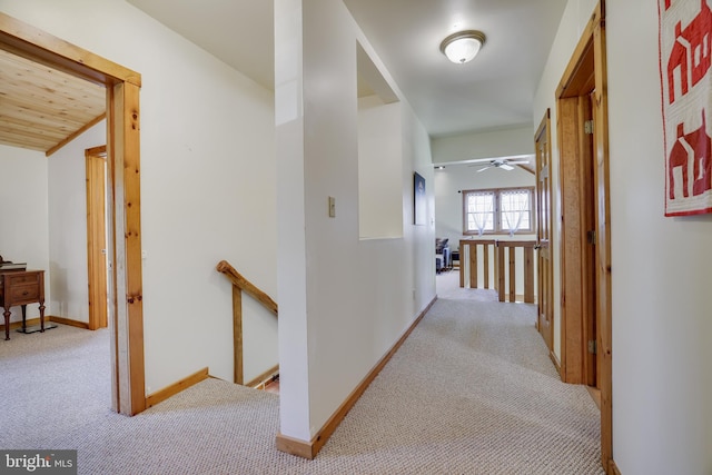 32 Black Bear Rd, Albrightsville, PA 18210 - corridor with an upstairs landing, carpet floors, and baseboards