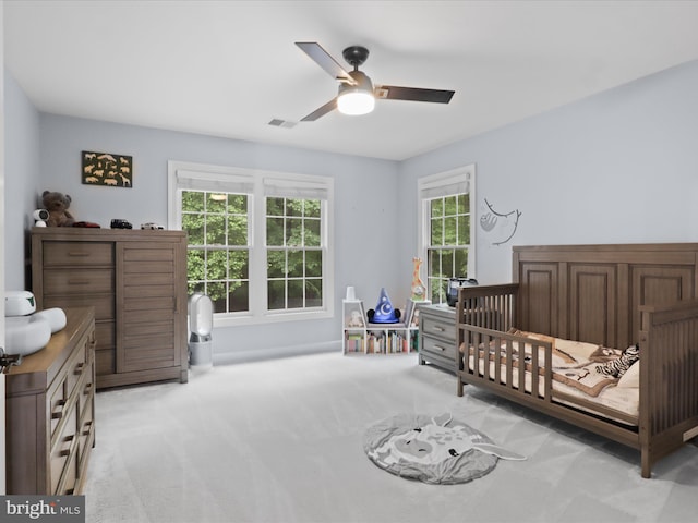 8197 Cottage Rose Ct, Fairfax Station, VA 22039 - bedroom featuring carpet floors and ceiling fan