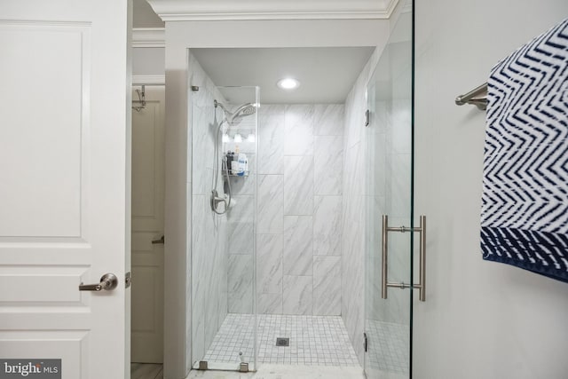 12001 Market St Unit 441, Reston, VA 20190 - full bath with a shower stall and recessed lighting