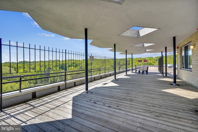 view of deck