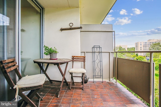view of balcony