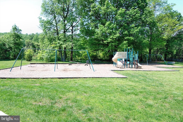 community play area featuring a yard
