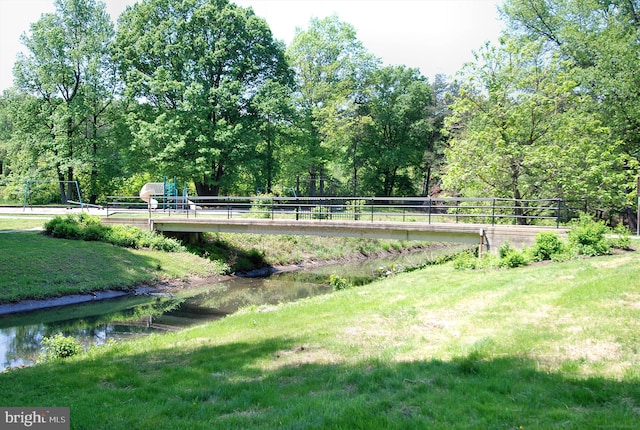 view of grassy yard