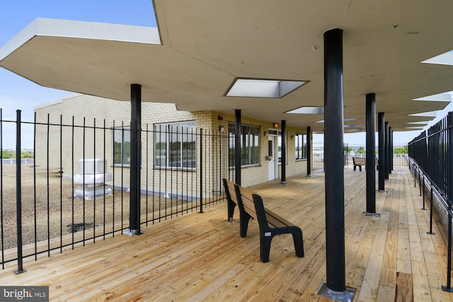 view of deck