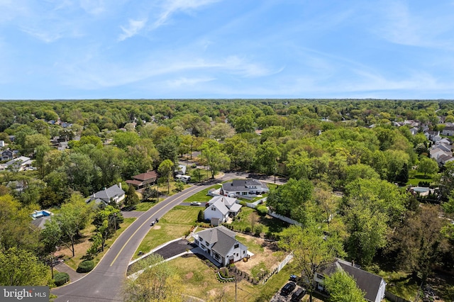 5 Winding Brook Dr, Cinnaminson, NJ 08077 - aerial view of residential area with a heavily wooded area