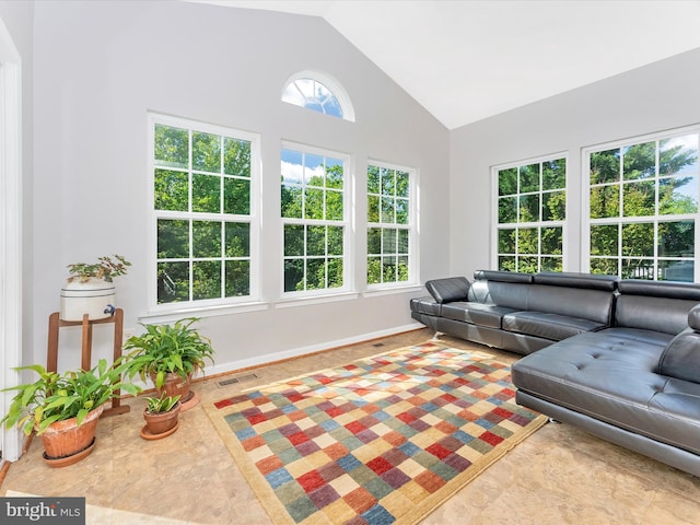 9731 Wyndham Dr, Frederick, MD 21704 - sunroom featuring lofted ceiling