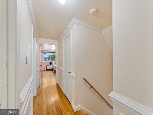 5403 Rolling Rd, Springfield, VA 22151 - hallway featuring an upstairs landing and light wood-style floors
