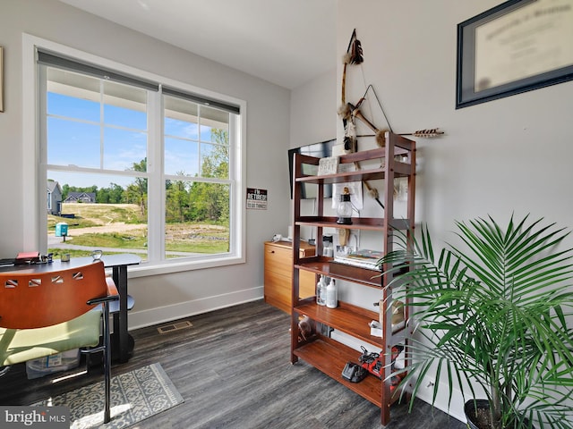 16016 Ambleside Ct, Hughesville, MD 20637 - office space with dark wood-type flooring and baseboards