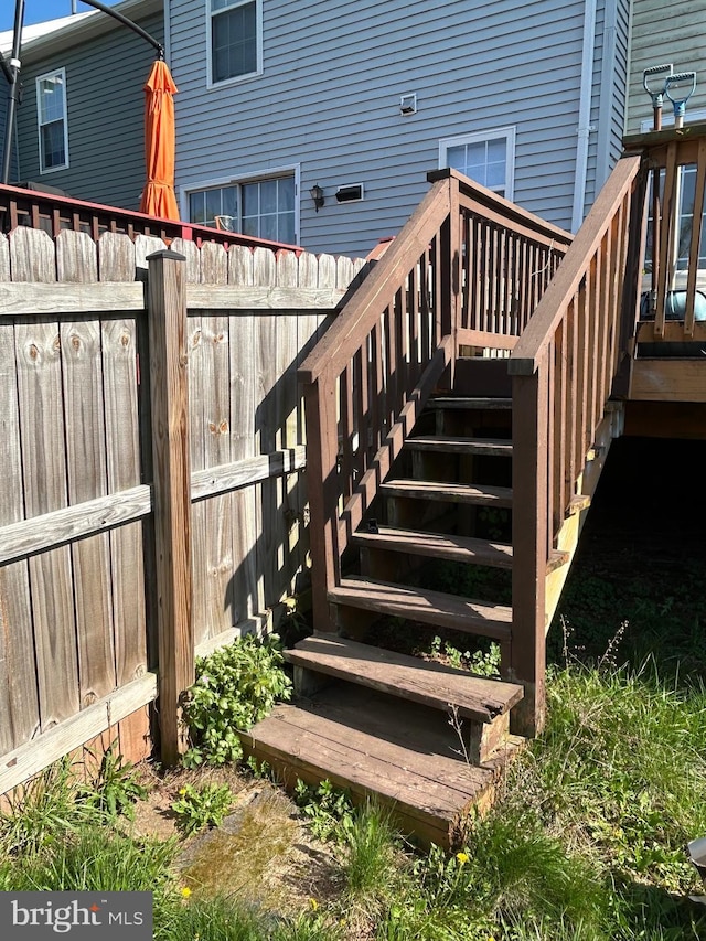 12 Emmit Ct, Emmitsburg, MD 21727 - wooden terrace featuring stairs and fence