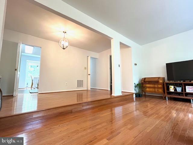 5044 Head Ct, Fairfax, VA 22032 - living room with wood finished floors and baseboards