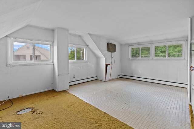 20 Hollow Rd, Levittown, PA 19056 - additional living space with baseboard heating and lofted ceiling
