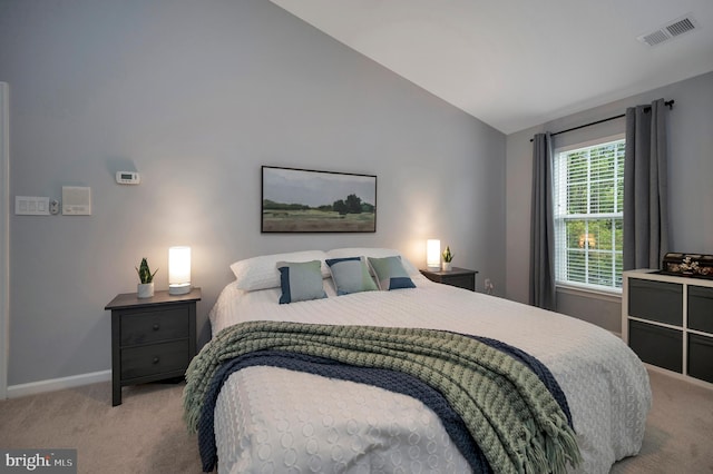 32 Beau Ridge Dr, Stafford, VA 22556 - carpeted bedroom featuring vaulted ceiling and baseboards