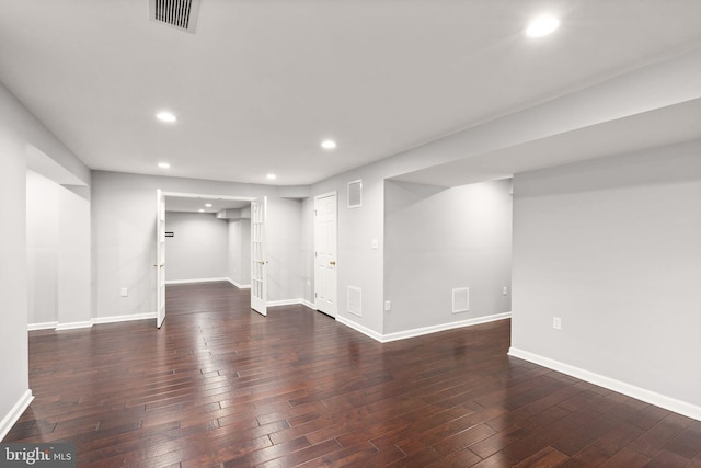 32 Beau Ridge Dr, Stafford, VA 22556 - finished basement with recessed lighting, wood-type flooring, and baseboards