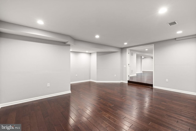 32 Beau Ridge Dr, Stafford, VA 22556 - finished below grade area with hardwood / wood-style floors, recessed lighting, and baseboards