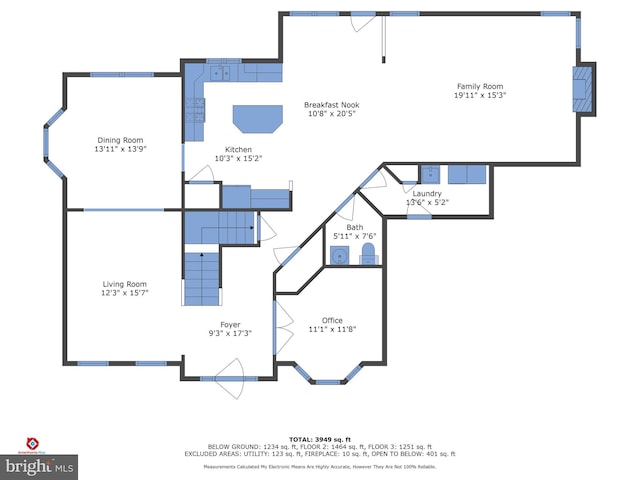 32 Beau Ridge Dr, Stafford, VA 22556 - property floor plan