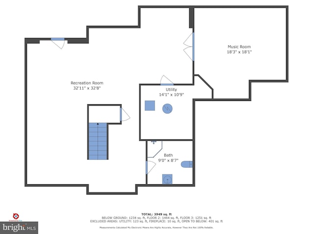 32 Beau Ridge Dr, Stafford, VA 22556 - room layout