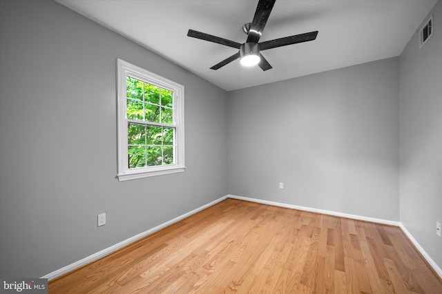 4559 Airlie Way, Annandale, VA 22003 - empty room with ceiling fan, wood finished floors, and baseboards