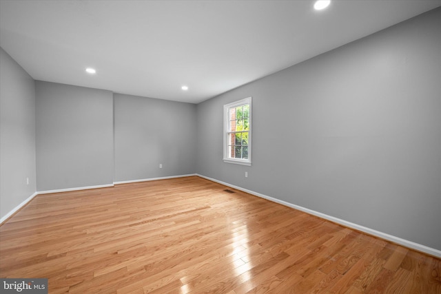 4559 Airlie Way, Annandale, VA 22003 - spare room with baseboards, light wood-style flooring, and recessed lighting