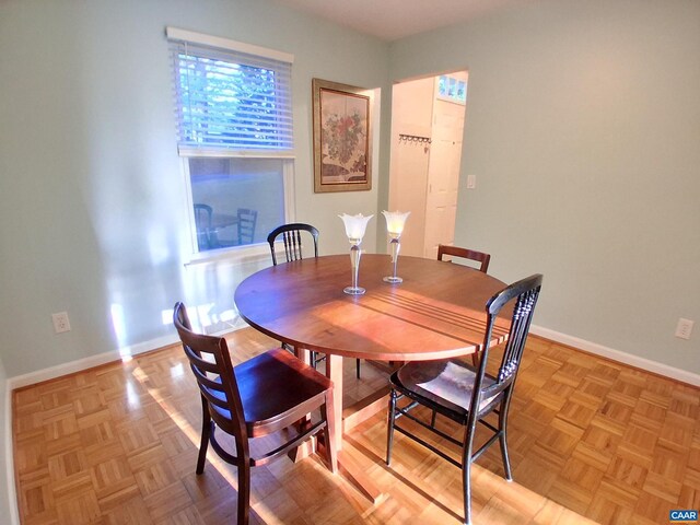 dining area with baseboards