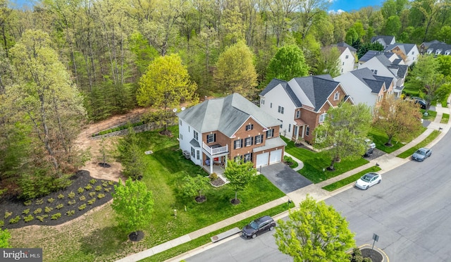 10701 Monocacy Way, Manassas, VA 20112 - aerial perspective of suburban area featuring a forest