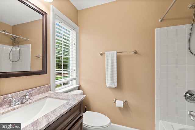 10701 Monocacy Way, Manassas, VA 20112 - bathroom with toilet, vanity, and shower / bath combination