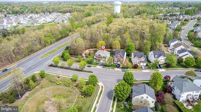 10701 Monocacy Way, Manassas, VA 20112 - aerial view of residential area featuring a heavily wooded area