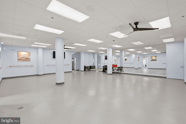 19355 Cypress Ridge Ter Unit 521, Leesburg, VA 20176 - garage with ceiling fan
