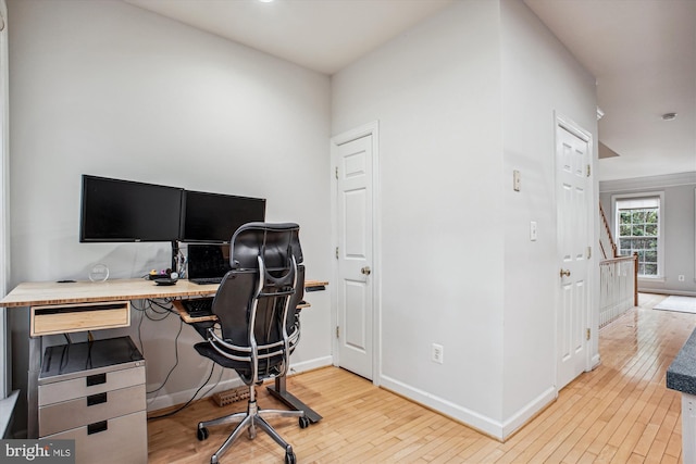 4160 Timber Log Way, Fairfax, VA 22030 - office space featuring hardwood / wood-style floors and baseboards