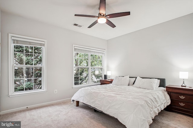 4160 Timber Log Way, Fairfax, VA 22030 - bedroom featuring carpet, baseboards, and a ceiling fan