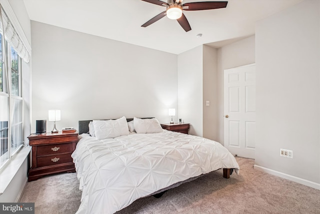 4160 Timber Log Way, Fairfax, VA 22030 - bedroom with carpet floors, baseboards, and a ceiling fan