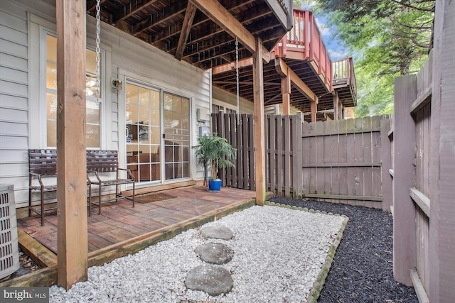 4160 Timber Log Way, Fairfax, VA 22030 - view of patio featuring fence