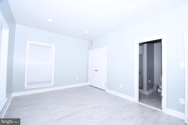 41 Green Dome Pl, Gaithersburg, MD 20878 - unfurnished bedroom with baseboards, recessed lighting, and ensuite bath