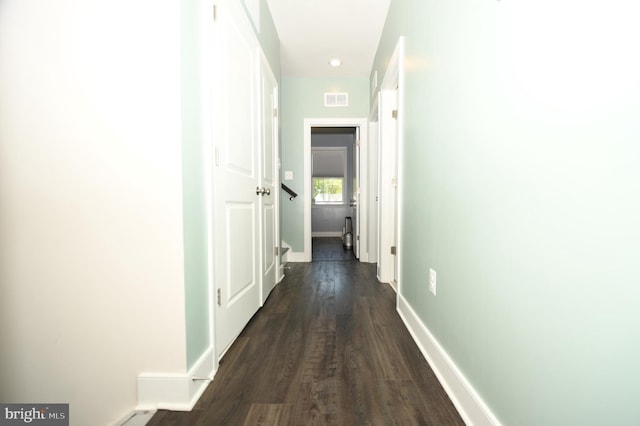 41 Green Dome Pl, Gaithersburg, MD 20878 - corridor with baseboards and dark wood-style flooring