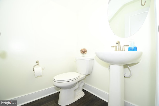 41 Green Dome Pl, Gaithersburg, MD 20878 - half bath with toilet, wood finished floors, and baseboards
